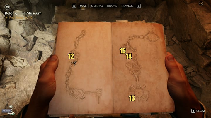 A map showing the locations of Ancient Relics in Indiana Jones and the Great Circle.