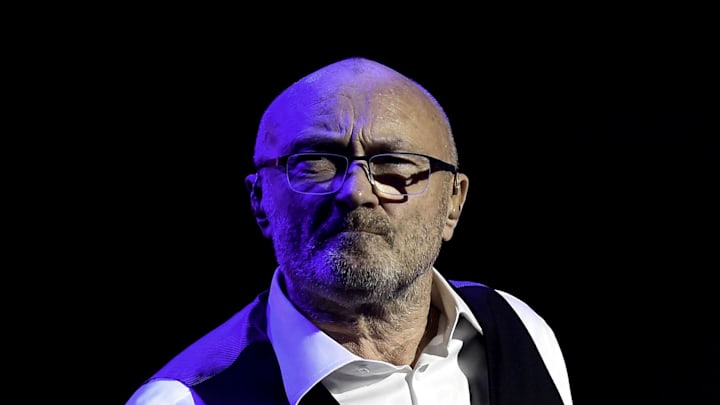 Phil Collins performs in the Little Dreams Foundation concert