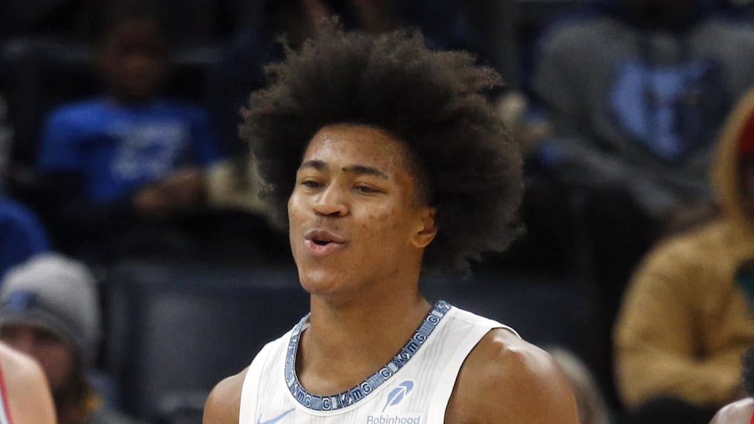 Dec 5, 2025; Memphis, Tennessee, USA; Memphis Grizzlies forward Jaylen Wells (0) reacts during the third quarter against the Los Angeles Clippers at FedExForum. Mandatory Credit: Petre Thomas-Imagn Images Dec 5, 2025; Memphis, Tennessee, USA; Memphis Grizzlies forward Jaylen Wells (0) reacts during the third quarter against the Los Angeles Clippers at FedExForum. Mandatory Credit: Petre Thomas-Imagn Images