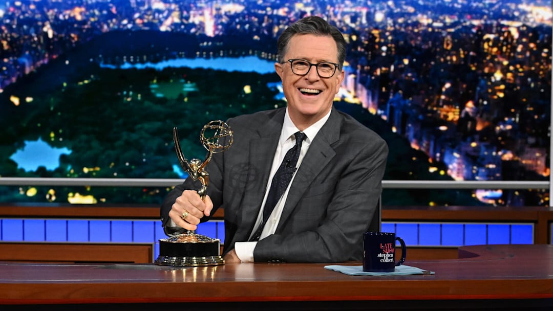 The Late Show with Stephen Colbert during Tuesday’s September 16, 2025 show. 