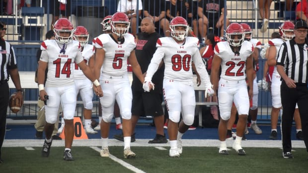 Kahuku brought a large contingent of fans from Hawaii to Las Vegas.