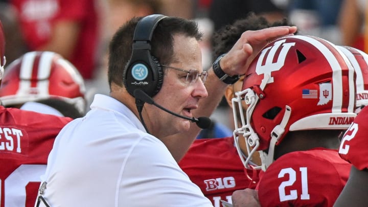 Curt Cignetti and Elijah Green, Indiana University Football