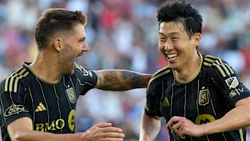 Son Heung-min (right) scored the first goal of his MLS career on Matchday 30. 