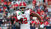 Former Utah Utes tight end Landen King (82) has committed to the Duke Blue Devils.