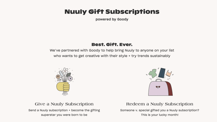Best last-minute gifts: Nuuly Gift Subscription