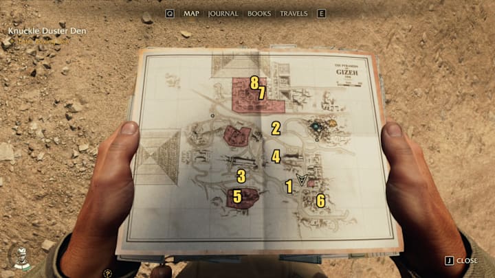 A map showing the locations of Ancient Relics in Indiana Jones and the Great Circle.