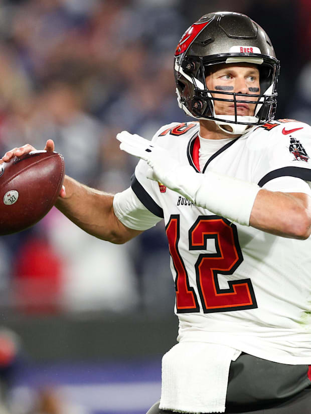 Tampa Bay Buccaneers quarterback Tom Brady (12) 