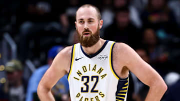 Indiana Pacers center Jay Huff (32) during a game against the Denver Nuggets.