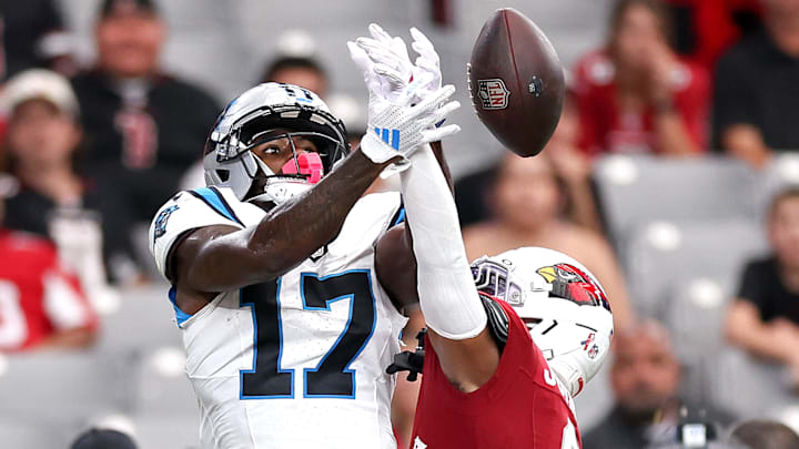 Carolina Panthers wide receiver Xavier Legette