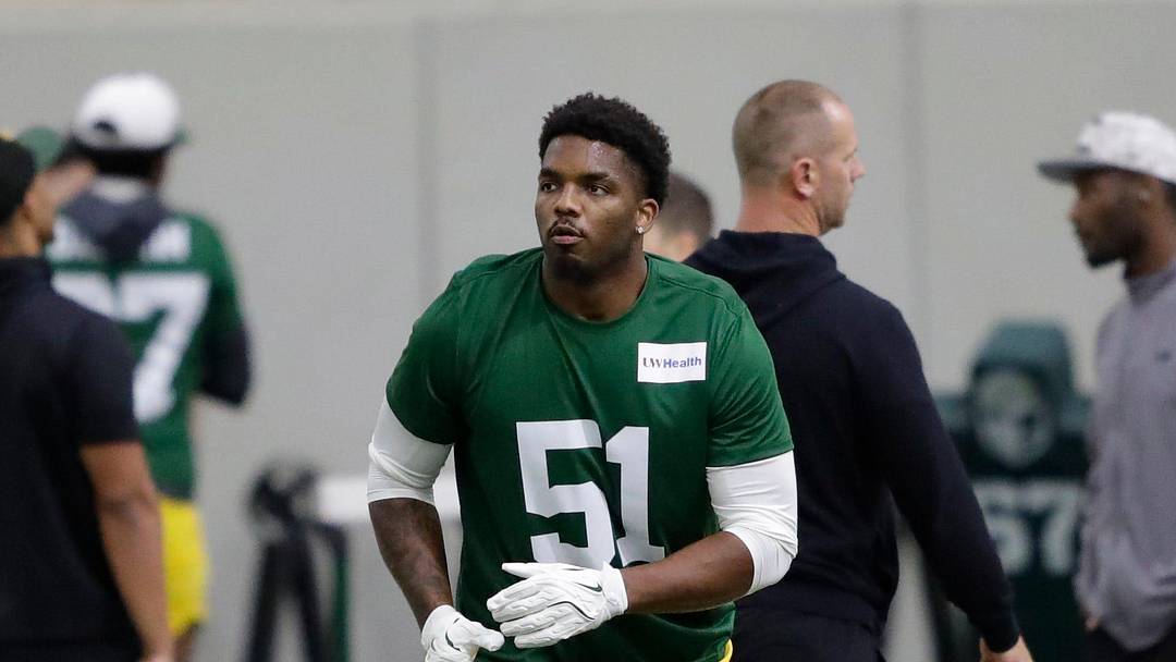 Green Bay Packers Dani Dennis-Sutton (51) during rookie minicamp Friday, May 1 2026, at the Don Hutson Center in Green Bay, Wisconsin. 

Dan Powers/USA TODAY NETWORK-Wisconsin