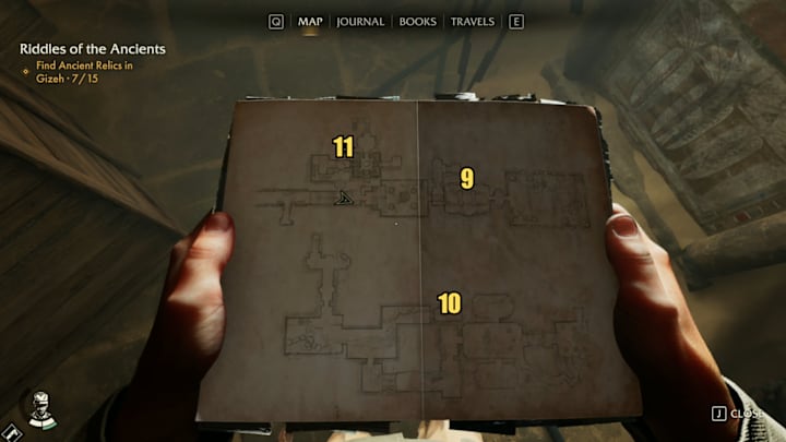 A map showing the locations of Ancient Relics in Indiana Jones and the Great Circle.