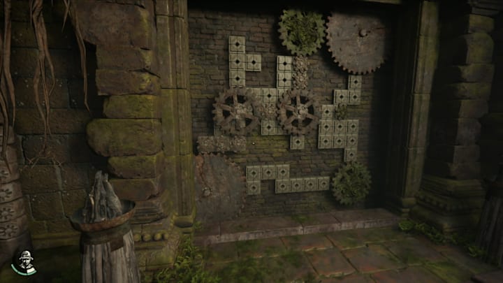 Indiana Jones and the Great Circle Wat Si Sawai cogwheel puzzle solution.