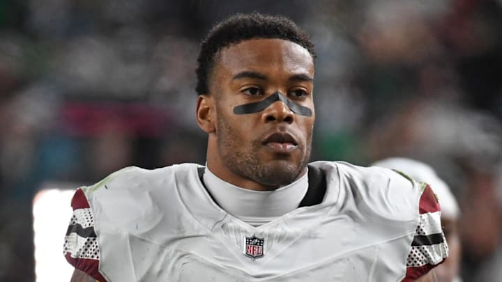Nov 14, 2024; Philadelphia, Pennsylvania, USA; Washington Commanders safety Jeremy Chinn (11) against the Philadelphia Eagles at Lincoln Financial Field. Mandatory Credit: Eric Hartline-Imagn Images