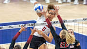 Nebraska middle blocker Rebekah Allick had a team-high 13 kills Friday vs. Utah