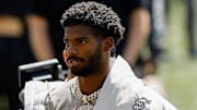 Apr 19, 2025; Boulder, CO, USA; Colorado Buffaloes former player Shedeur Sanders before the spring game at Folsom Field