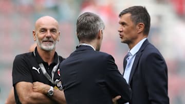 Stefano Pioli, Federico Massara e Paolo Maldini