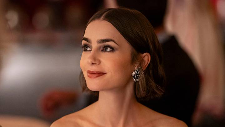 Emily In Paris. Lily Collins as Emily in episode 509 of Emily In Paris. Cr. Caroline Dubois/Netflix © 2025