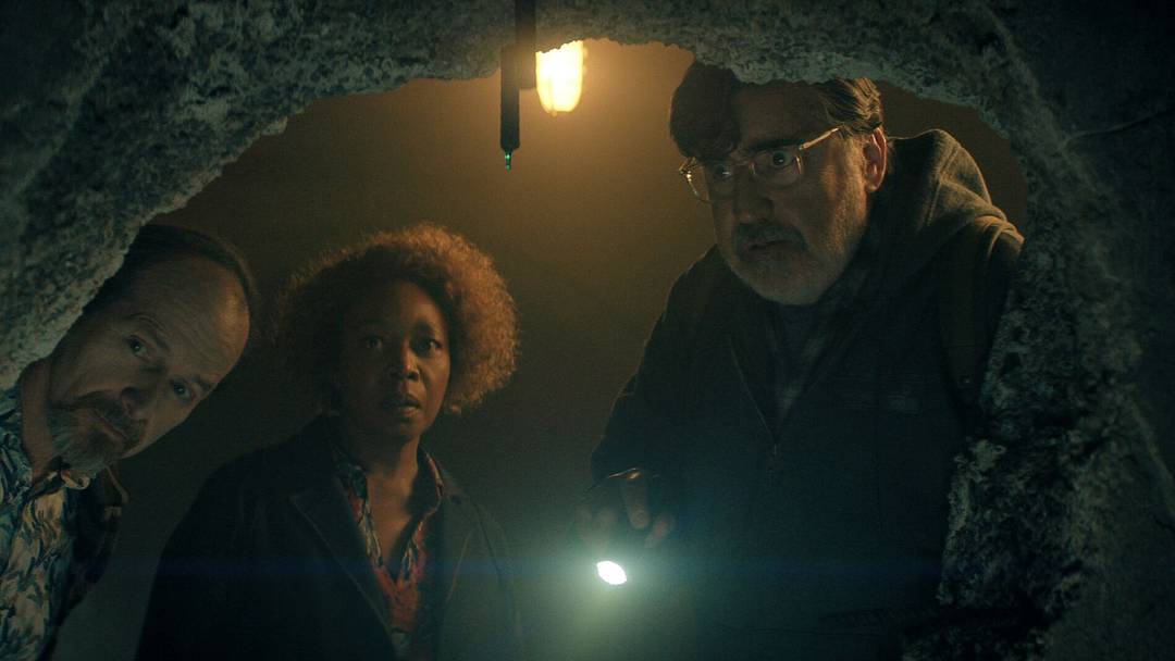 The Boroughs. (L to R) Denis OÕHare as Wally, Alfre Woodard as Judy, Alfred Molina as Sam in The Boroughs. Cr. Courtesy of Netflix © 2026 The Boroughs. (L to R) Denis OÕHare as Wally, Alfre Woodard as Judy, Alfred Molina as Sam in The Boroughs. Cr. Courtesy of Netflix © 2026
