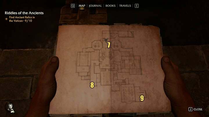 A map showing the locations of Ancient Relics in Indiana Jones and the Great Circle.
