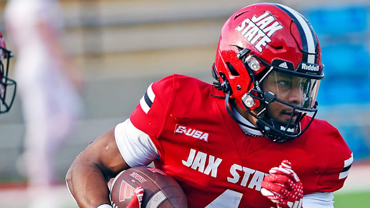Jacksonville State's Cam Cook goes through drills during spring football action in Jacksonville, Alabama April 17, 2025. (Dave Hyatt / Hyatt Media LLC) Jacksonville State's Cam Cook goes through drills during spring football action in Jacksonville, Alabama April 17, 2025. (Dave Hyatt / Hyatt Media LLC)