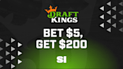 DraftKings promo code offer: Bet $5, get $200 in bonus bets if you win + 3 months NBA League Pass for Buccaneers vs. Rams SNF—no code needed.