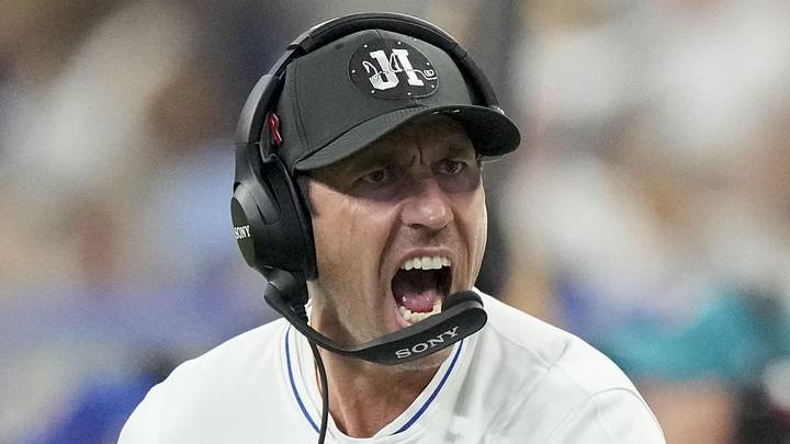Indianapolis Colts head coach Shane Steichen yells to a player