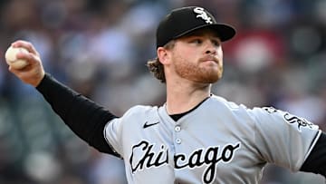 Chicago White Sox starting pitcher Shane Smith (64) throws against the Detroit Tigers at Comerica Park. 