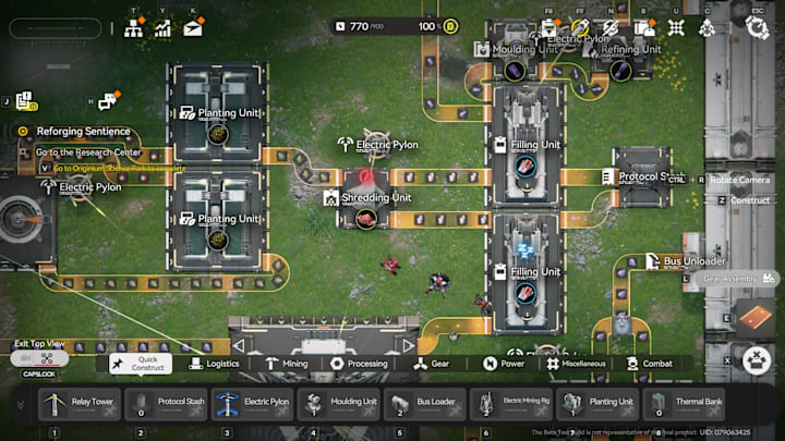 Arknights: Endfield screenshot showing a factory.