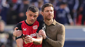 Verabschiedet sich nach Xabi Alonso auch Granit Xhaka (l.) aus Leverkusen?
