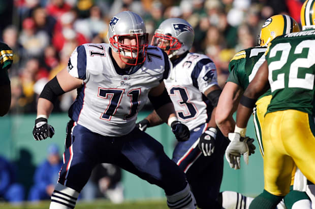 After his college career, Russ Hochstein won two Super Bowl rings with the New England Patriots.