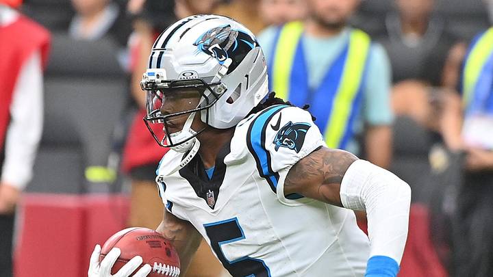 Carolina Panthers running back Rico Dowdle