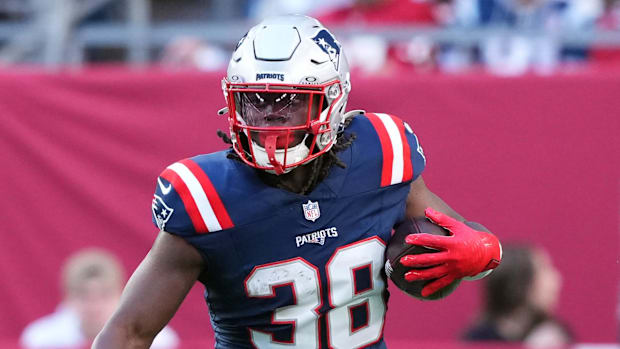 New England's selection of Ohio State RB TreVeyon Henderson severely hurt the fantasy value of Rhamondre Stevenson.