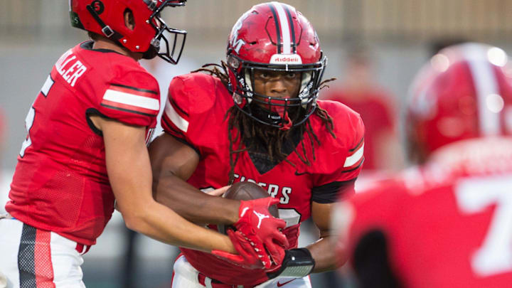 T.R. Miller's Myles Johnson (32), a University of Florida commit, rushed for 205 yards last week and is a candidate for this week's South Alabama Player of the Week. Read about all of our nominees and vote for your choice to be this week's winner.