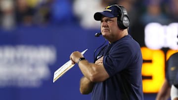 Oct 3, 2025; Provo, Utah, USA; West Virginia Mountaineers head coach Rich Rodriguez looks on during the first quarter of the game against the Brigham Young Cougars at LaVell Edwards Stadium. Mandatory Credit: Rob Gray-Imagn Images