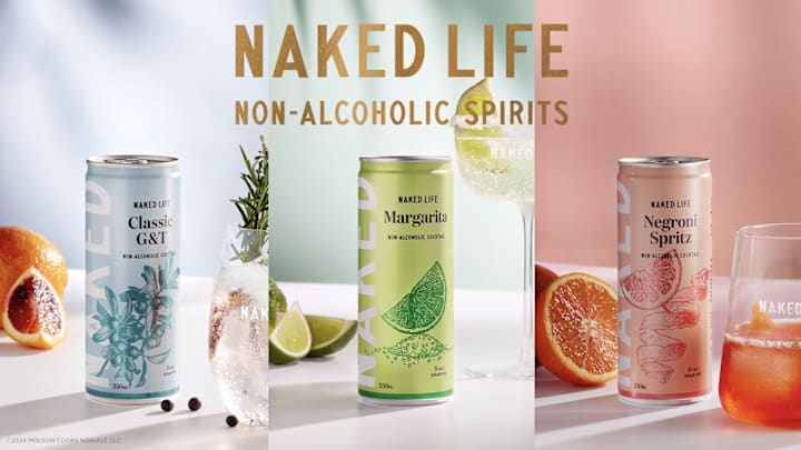 Naked Life provides a better-for-you non-alc cocktail option, transforming classic cocktails and mixed drinks into versions that deliver unmistakable taste without the alcohol.