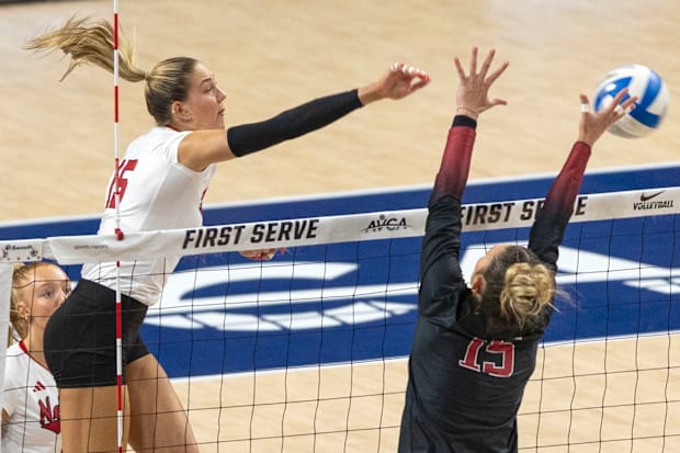 Nebraska middle blocker Andi Jackson