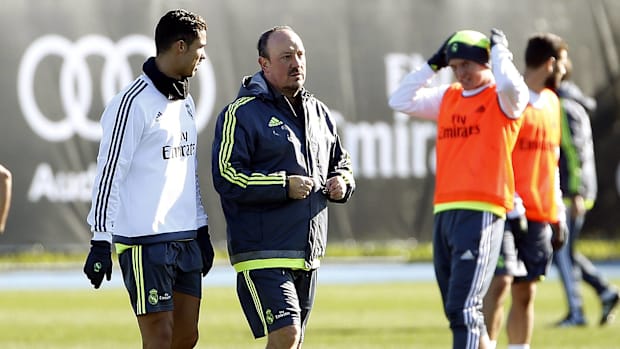 Cristiano Ronaldo and Rafael Benitez