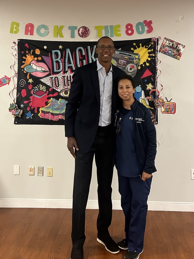 Sean Elliott pictured at an event hosted by Methodist Hospital Specialty and Transplant in San Antonio in May. 