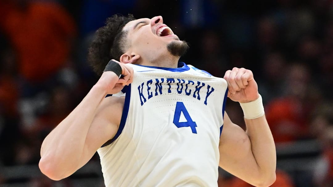 Kentucky Wildcats guard Koby Brea (4) 