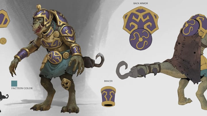 Total War: Warhammer 3 concept art of Fimir Noble.