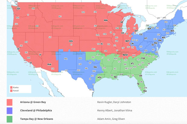 FOX Early Window Coverage Map 