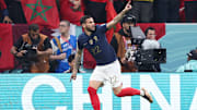 Théo Hernandez a ouvert le score face au Maroc.