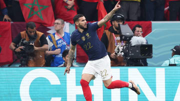 Théo Hernandez a ouvert le score face au Maroc.
