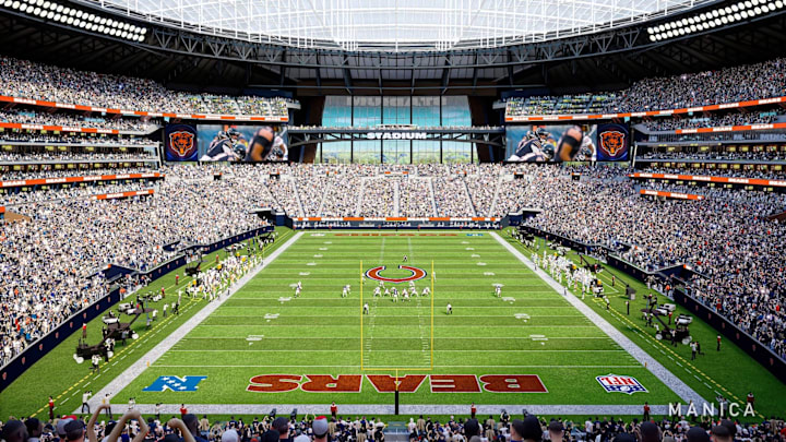 This rendering shows what a new Bears stadium could look like in Arlington Heights, Ill. This rendering shows what a new Bears stadium could look like in Arlington Heights, Ill.