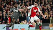Declan Rice (right) got the better of Vinícius Júnior (left) and Real Madrid in the first leg.