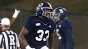 Georgia Southern linebacker Marques Watson-Trent celebrates against Appalachian State.