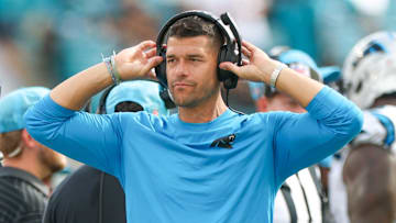 Carolina Panthers head coach Dave Canales