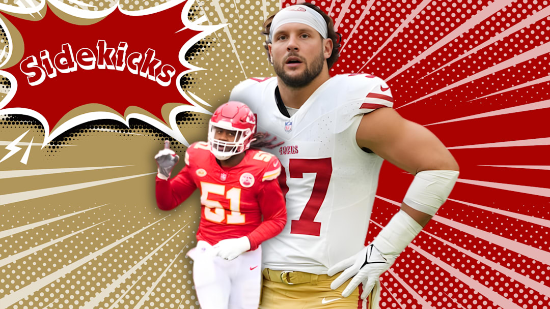 San Francisco 49ers pass-rusher Nick Bosa and Chiefs pass-rusher Mike Danna