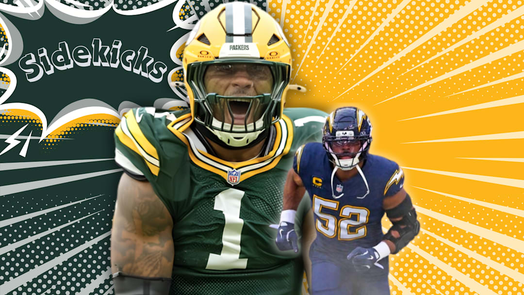 Green Bay Packers pass-rusher Micah Parsons and Los Angeles Chargers pass-rusher Khalil Mack 