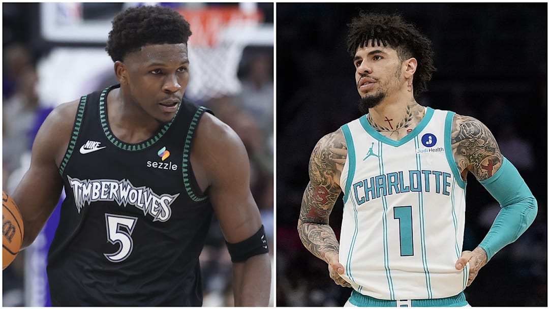 Anthony Edwards (left) and LaMelo Ball (right) Anthony Edwards (left) and LaMelo Ball (right)